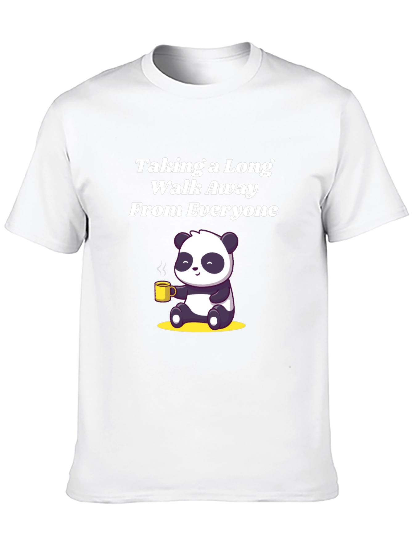 Panda Coffee T-Shirt - Taking a Long Walk Away