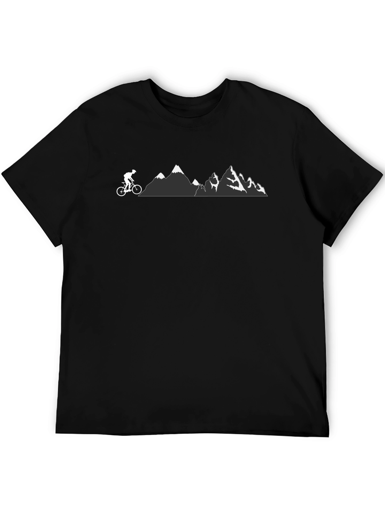 Mountain Biker Graphic Tee - Black