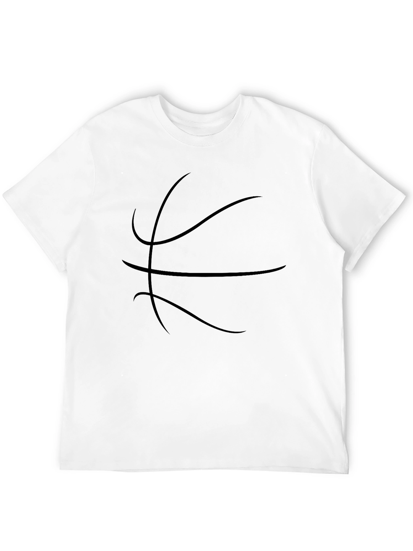 Black Basketball Graphic Tee - Sporty Casual Style