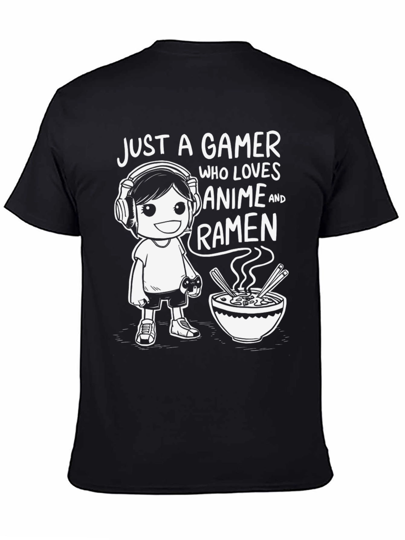 Gamer Anime Ramen Graphic Tee