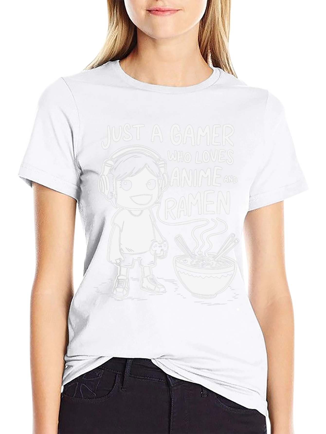 Gamer Anime Ramen Graphic Tee