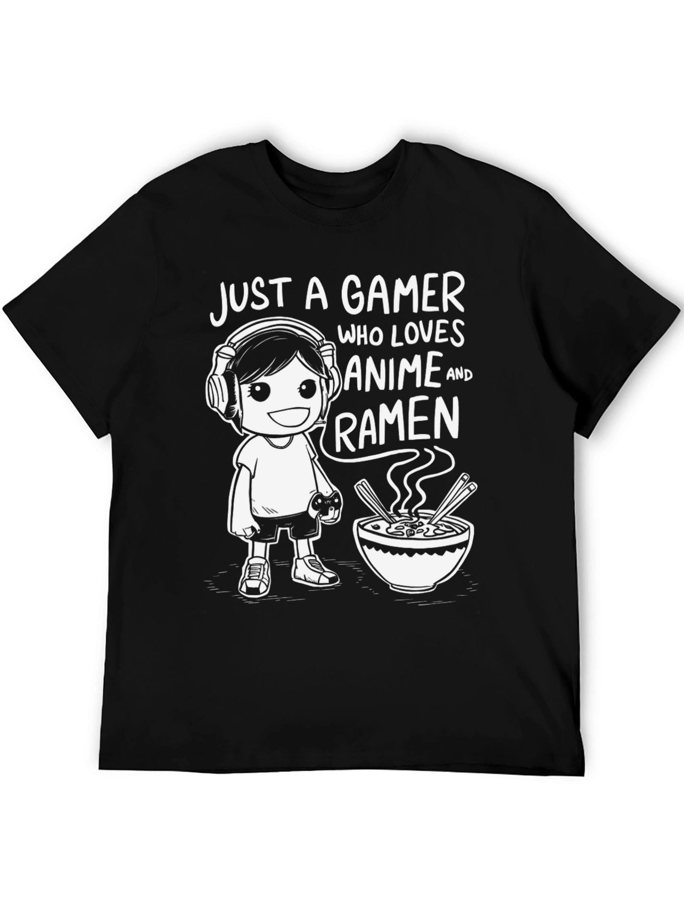 Gamer Anime Ramen Graphic Tee