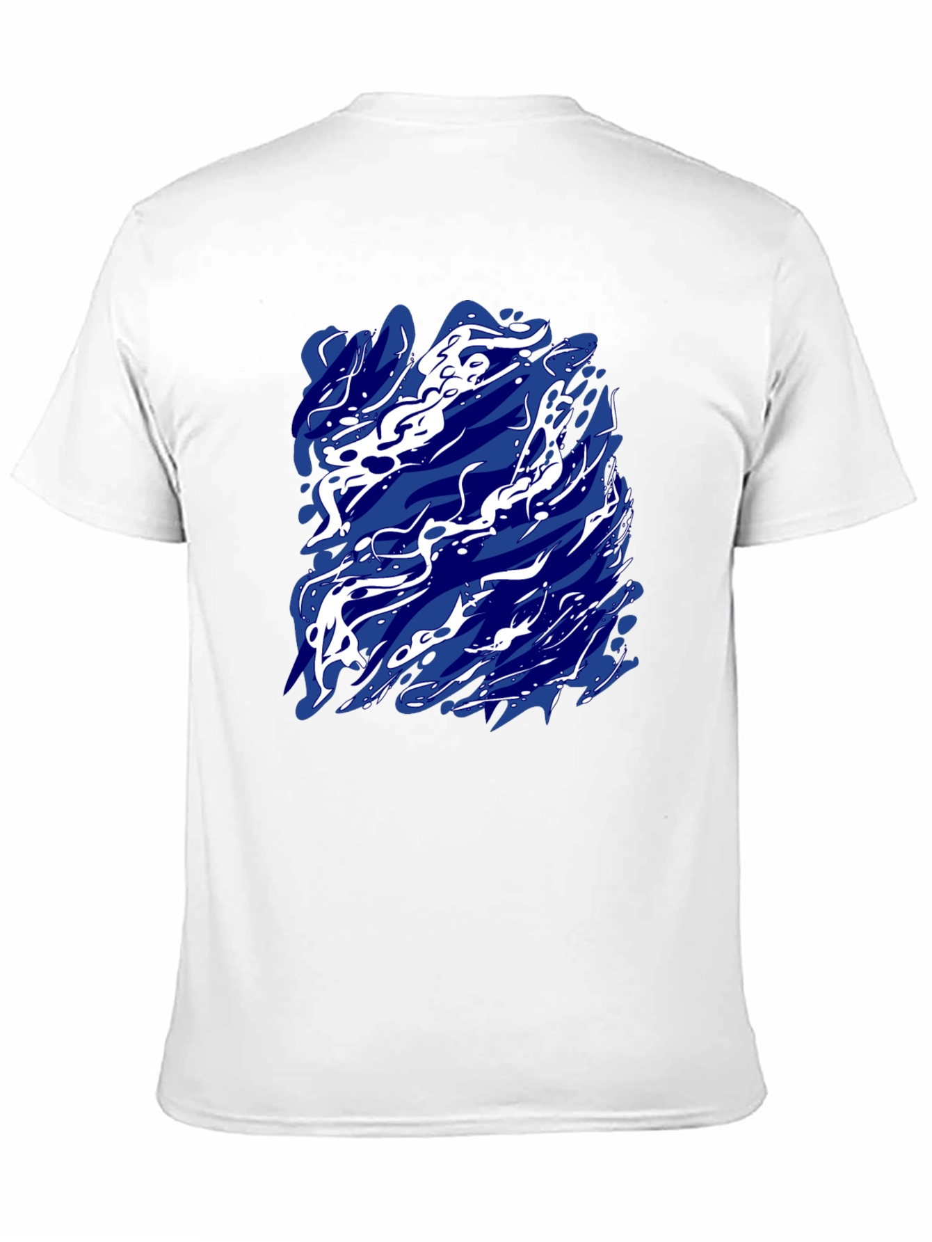 Abstract Art Tee - Stylish Mens Black T-Shirt