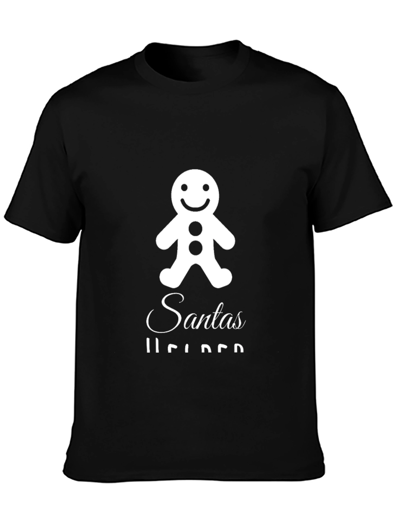 Santas Helper Gingerbread Man Graphic T-Shirt