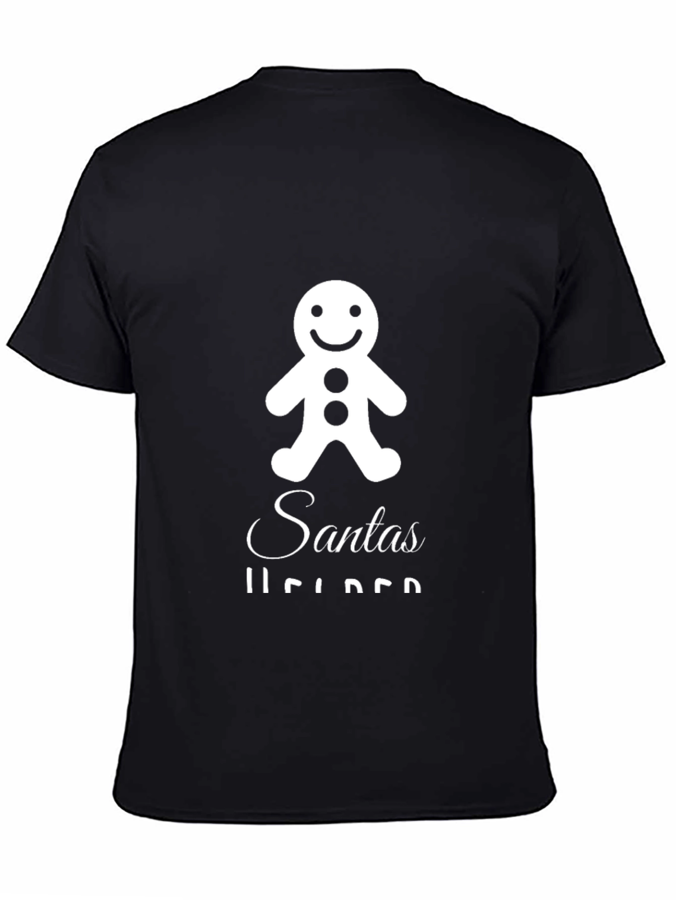 Santas Helper Gingerbread Man Graphic T-Shirt