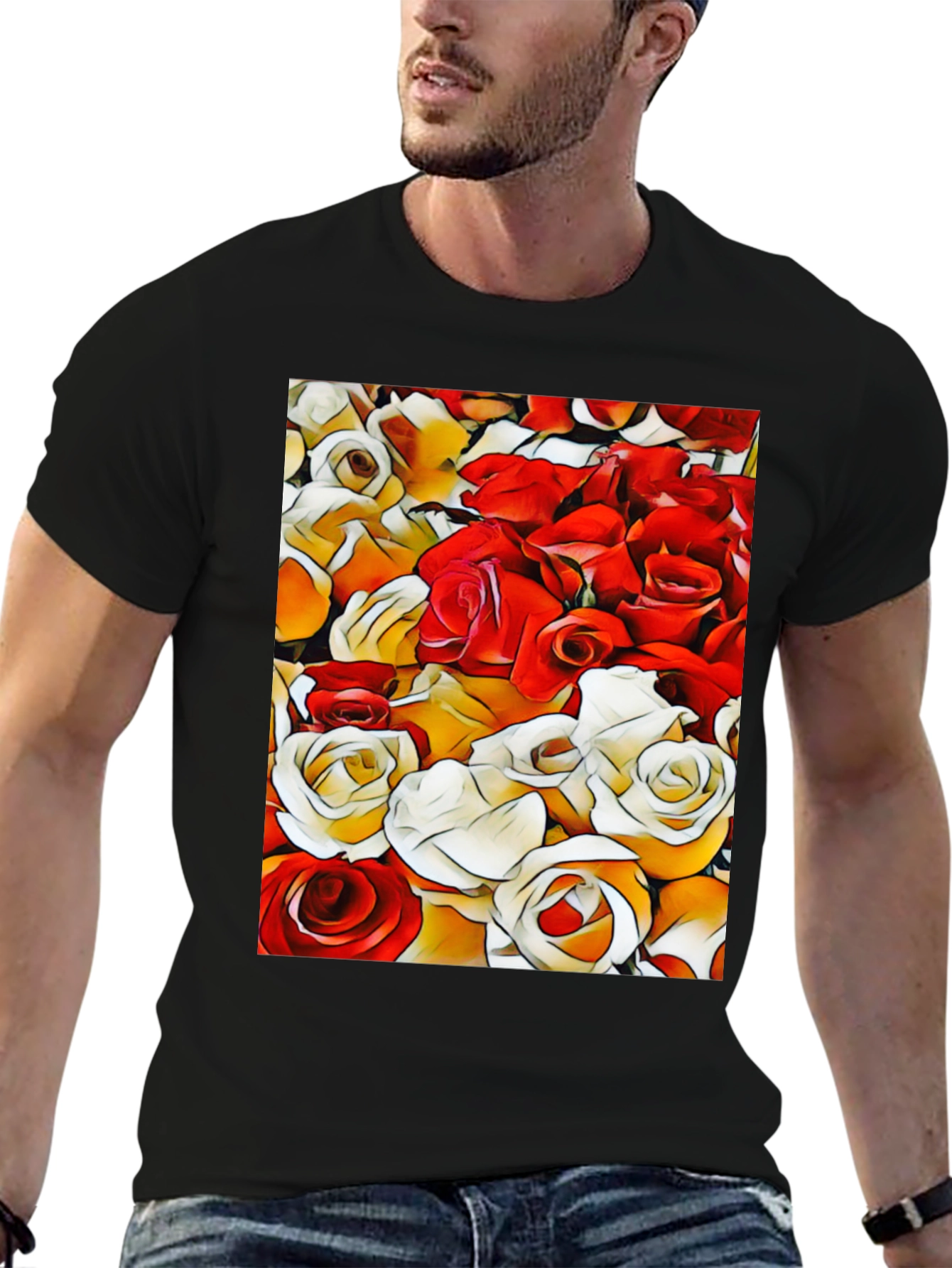 Floral Pattern T-Shirt