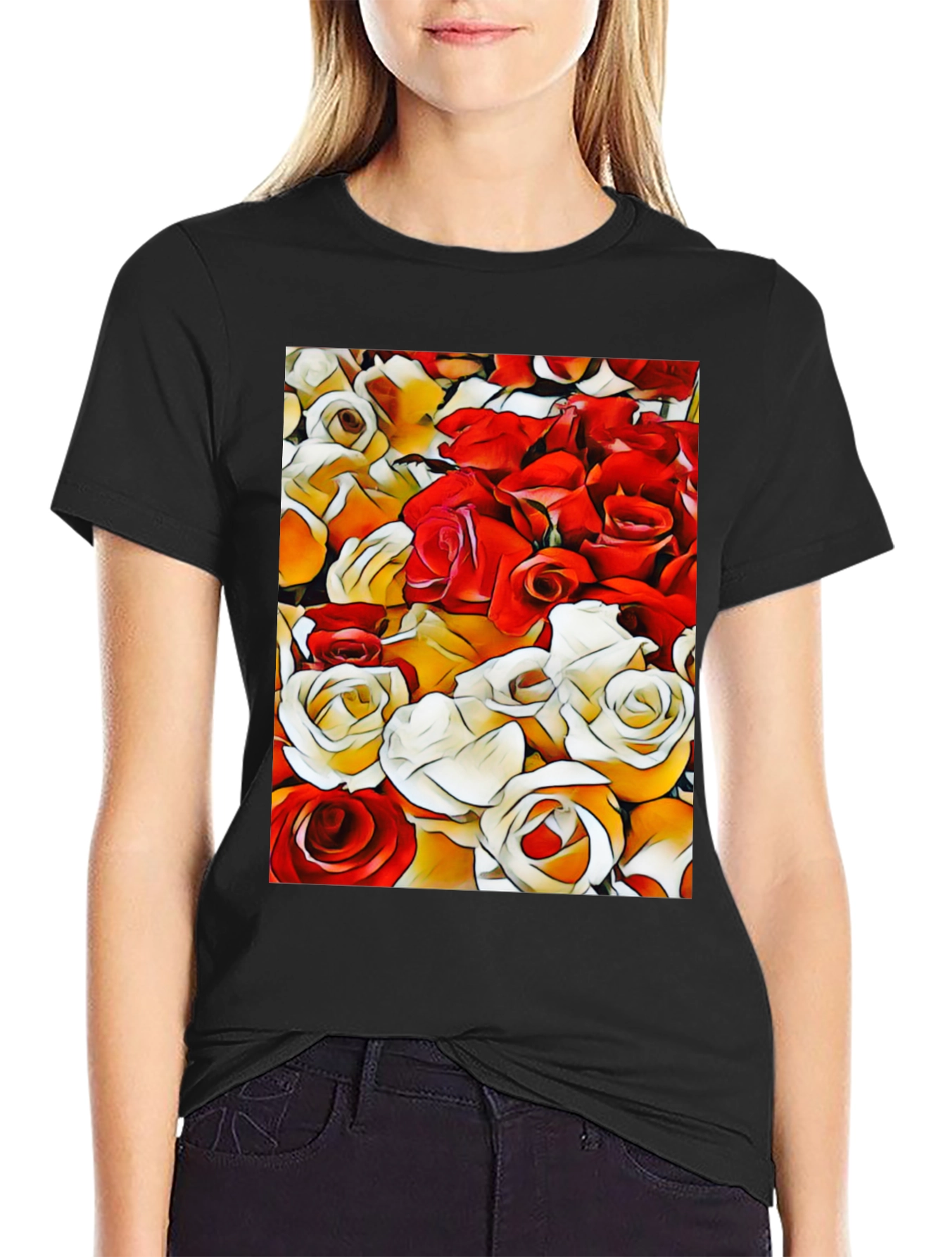 Floral Pattern T-Shirt