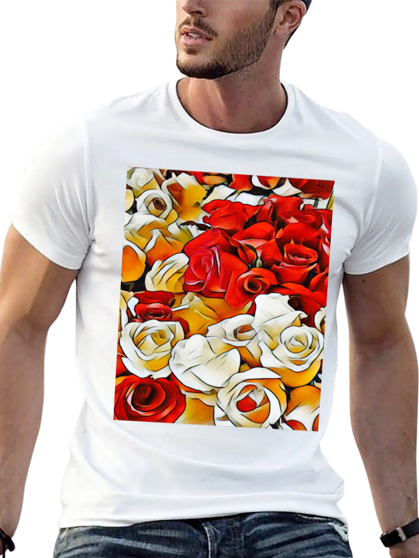 Floral Pattern T-Shirt