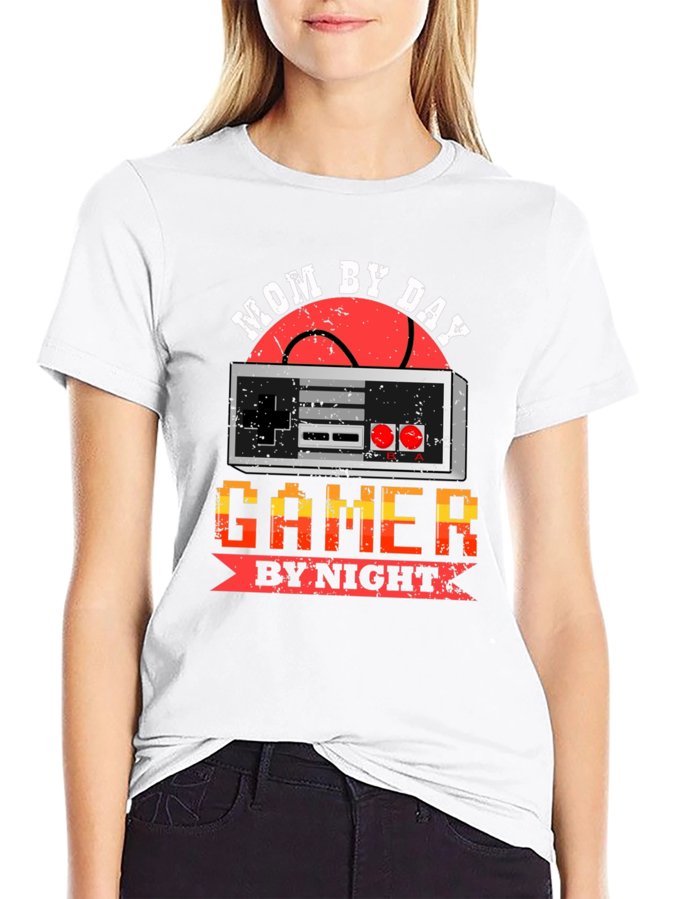 Mom By Day Gamer By Night Graphic Tee