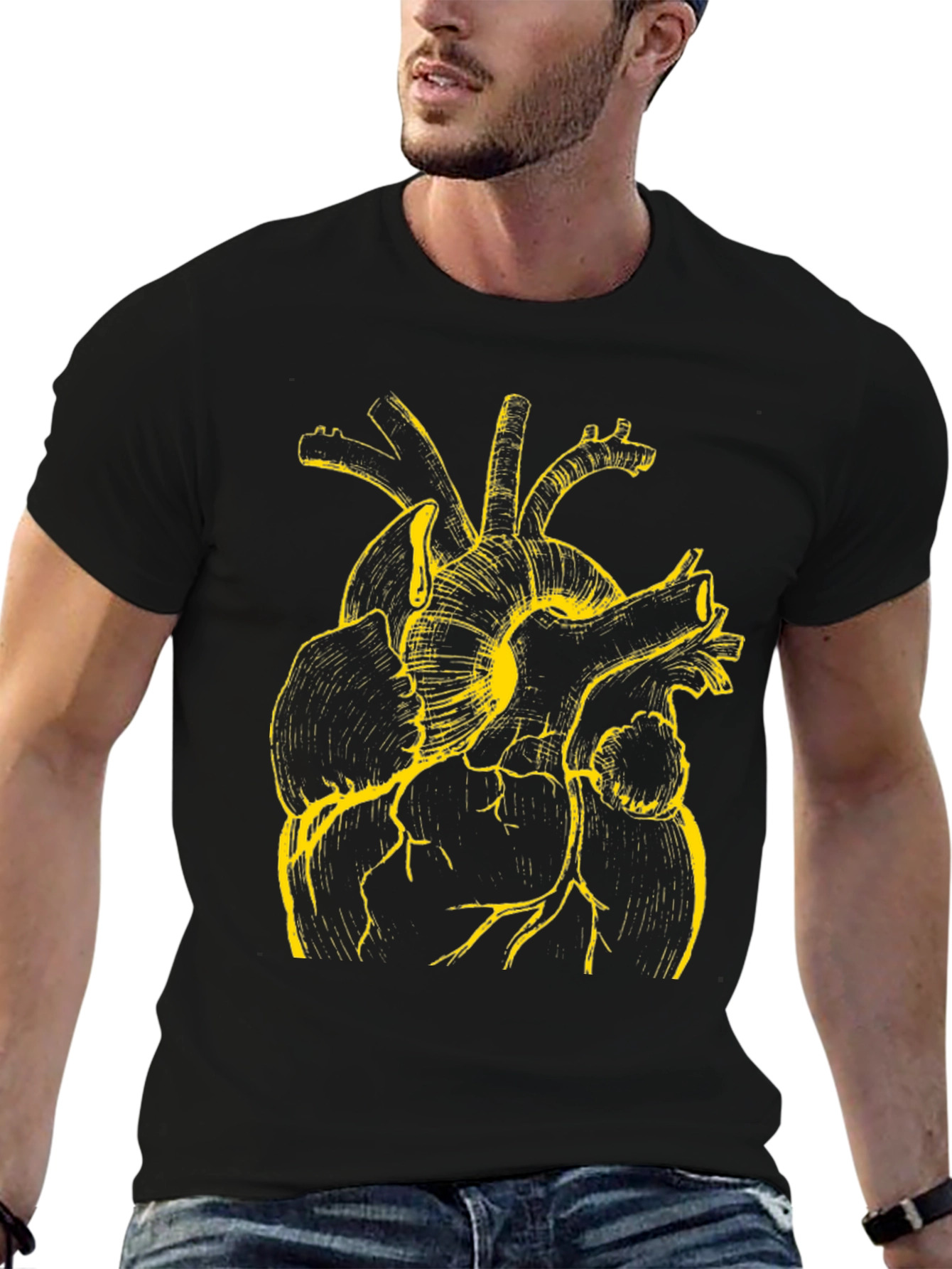 Anatomical Heart Graphic T-Shirt