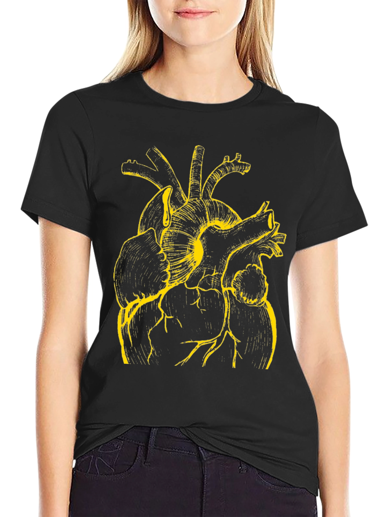 Anatomical Heart Graphic T-Shirt