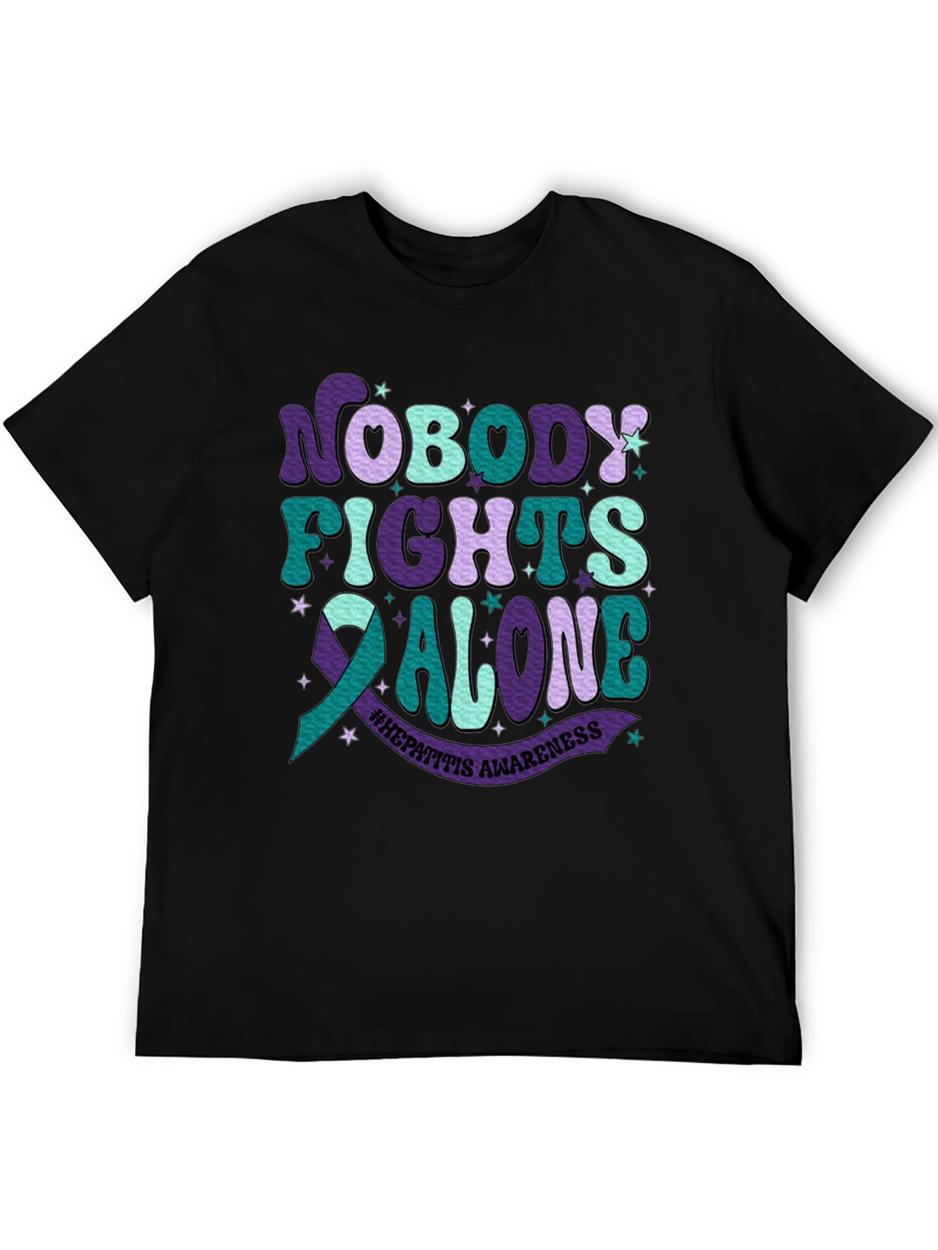 Hepatitis Awareness Tee - Nobody Fights Alone