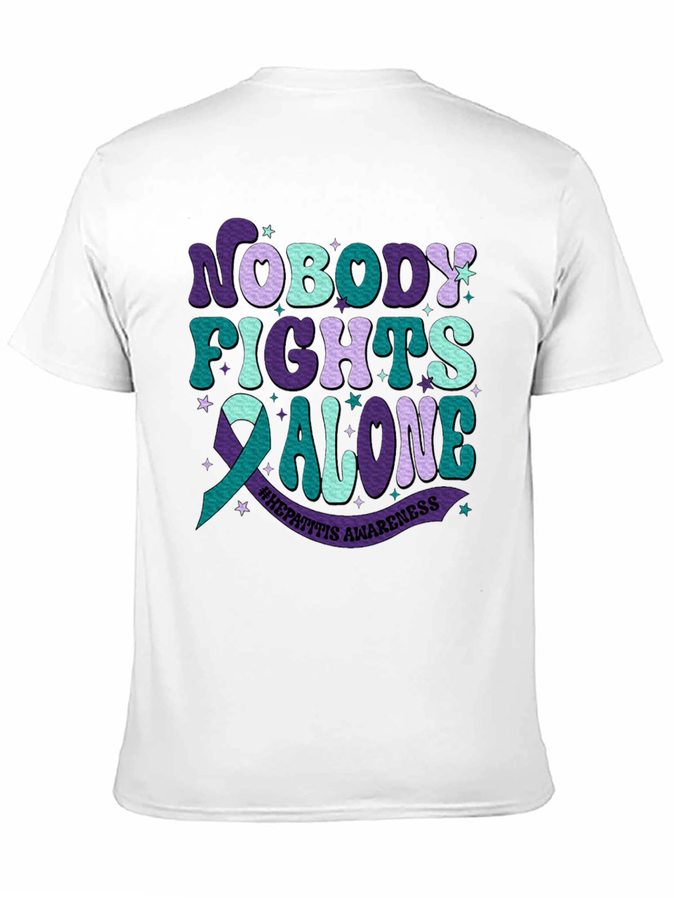 Hepatitis Awareness Tee - Nobody Fights Alone