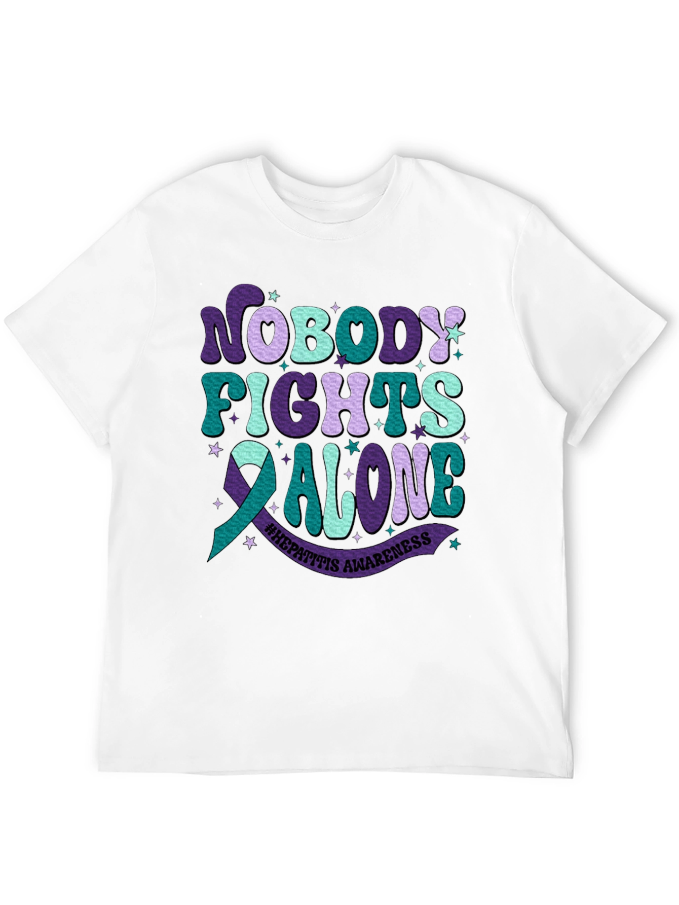 Hepatitis Awareness Tee - Nobody Fights Alone