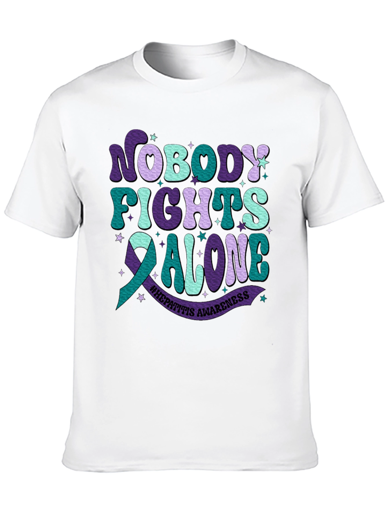 Hepatitis Awareness Tee - Nobody Fights Alone