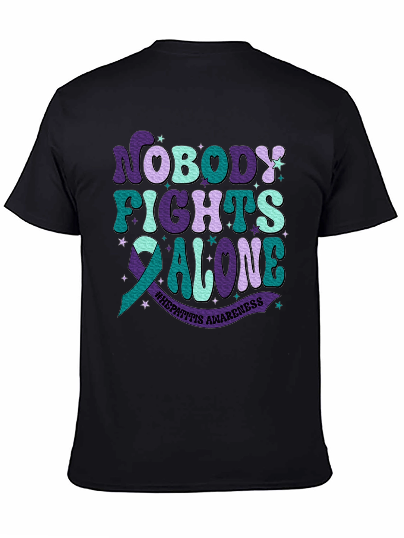 Hepatitis Awareness Tee - Nobody Fights Alone