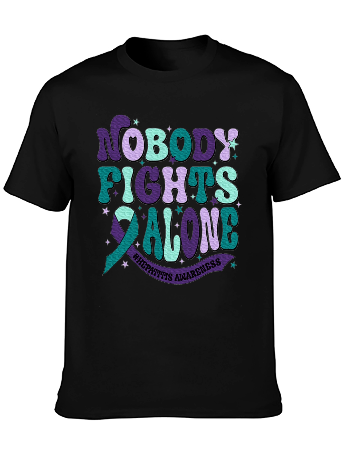 Hepatitis Awareness Tee - Nobody Fights Alone