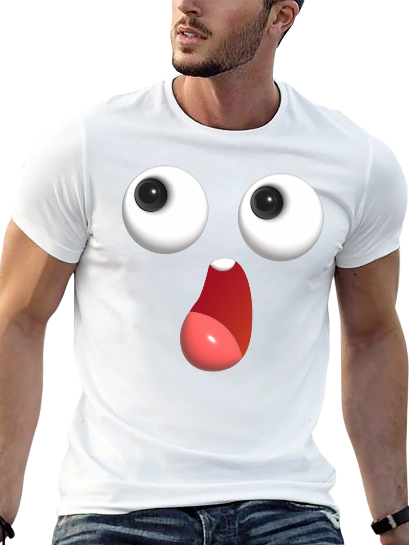 Funny Googly Eyes T-Shirt - Expressive Graphic Tee