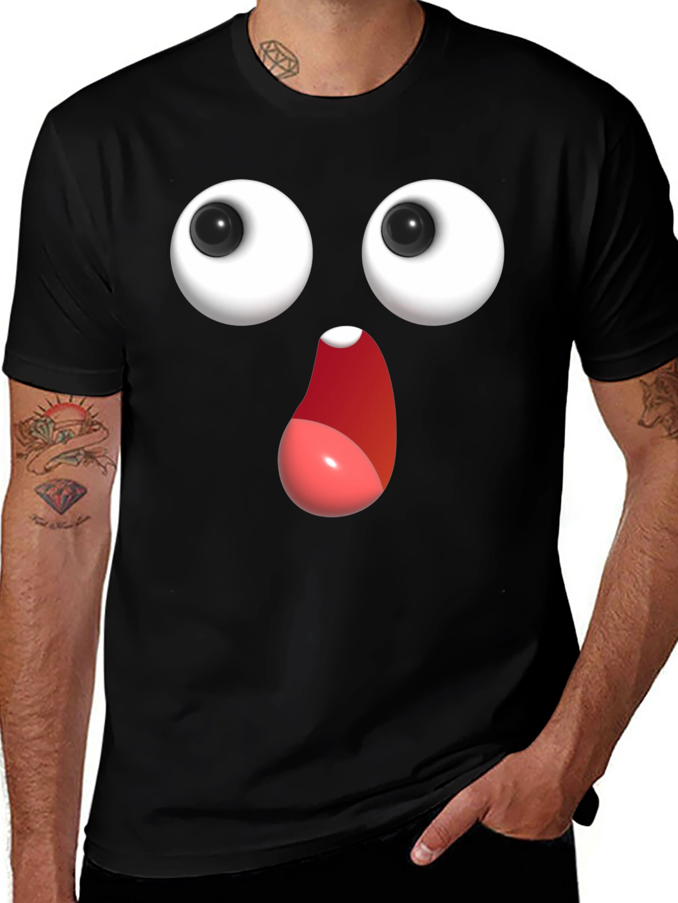 Funny Googly Eyes T-Shirt - Expressive Graphic Tee