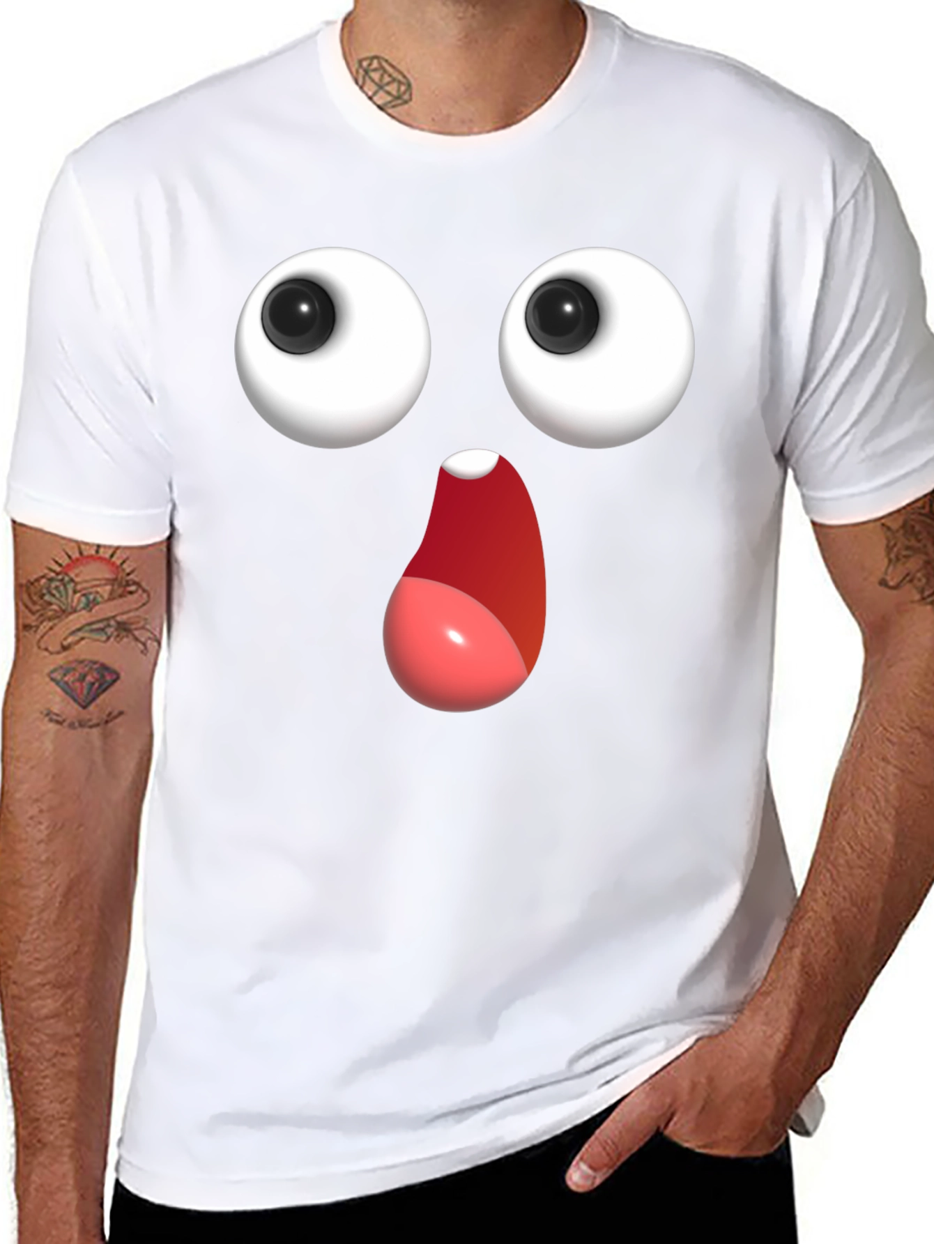 Funny Googly Eyes T-Shirt - Expressive Graphic Tee