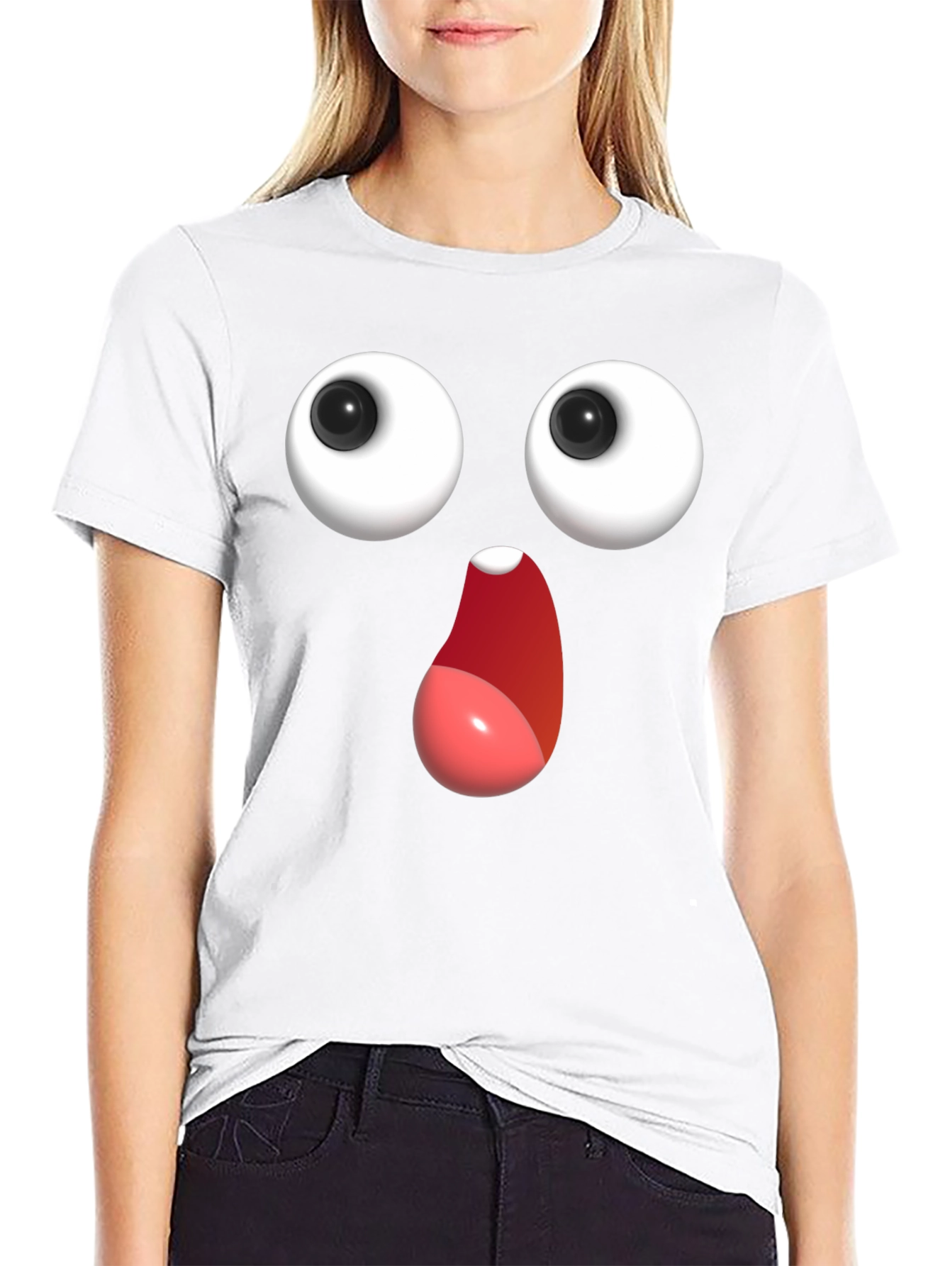 Funny Googly Eyes T-Shirt - Expressive Graphic Tee
