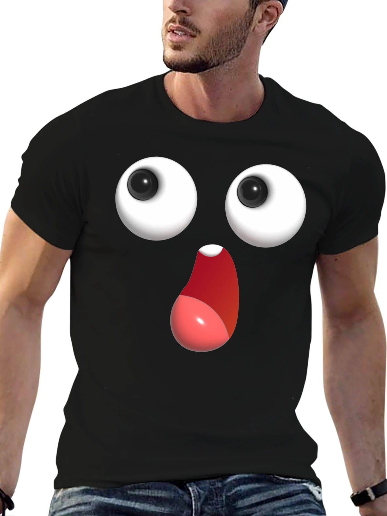 Funny Googly Eyes T-Shirt - Expressive Graphic Tee