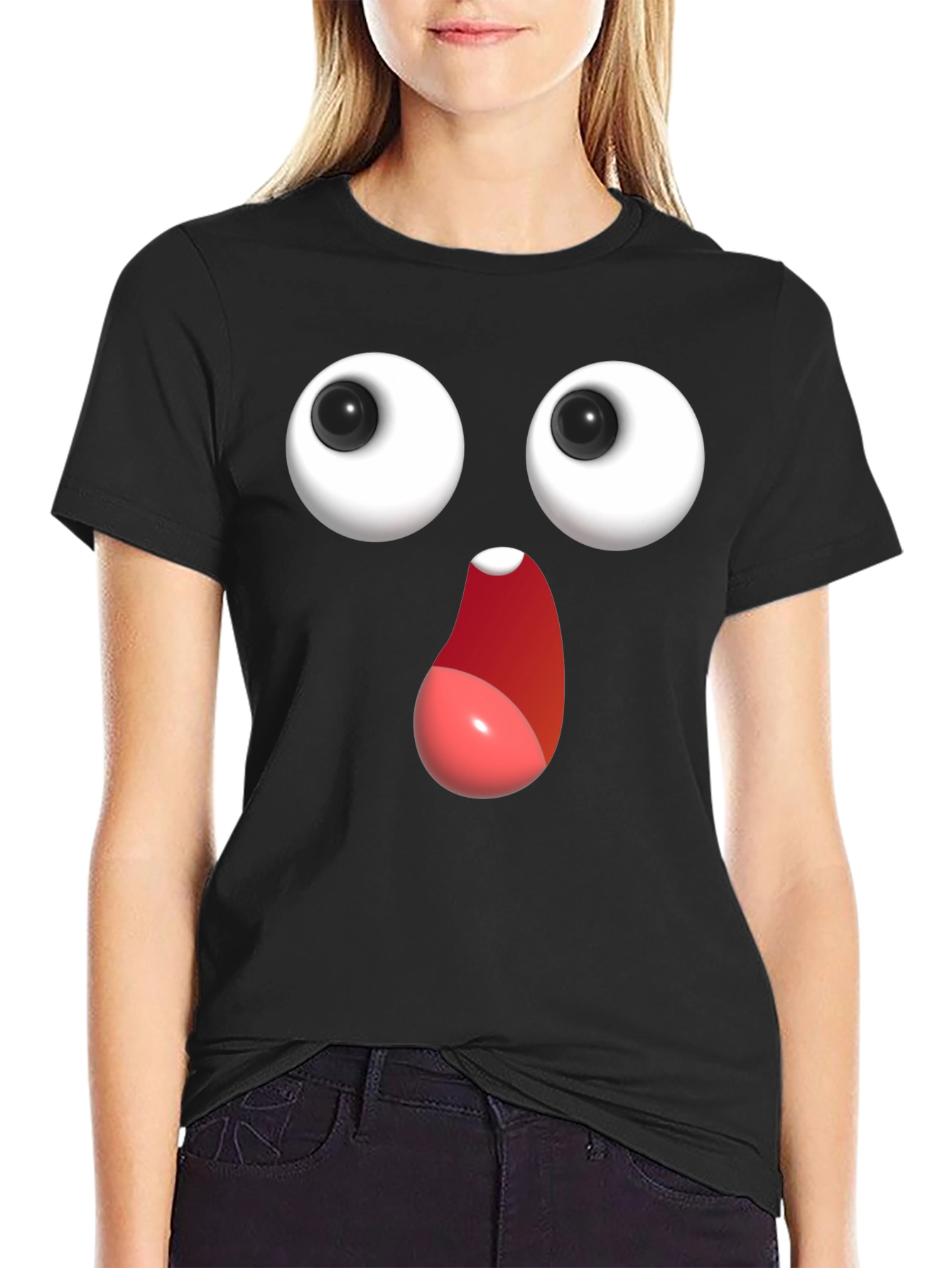 Funny Googly Eyes T-Shirt - Expressive Graphic Tee