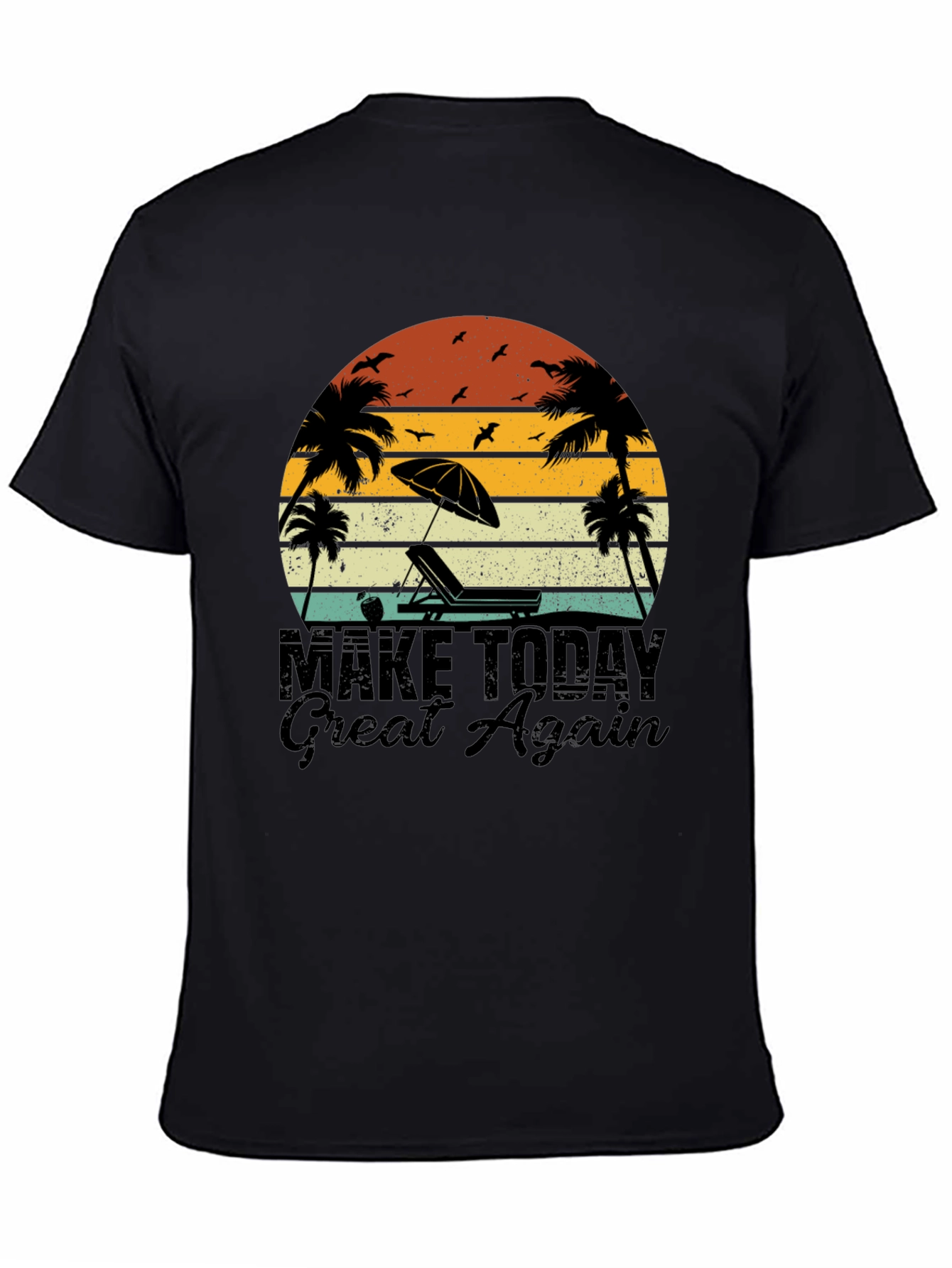 Retro Beach T-Shirt - Make Today Great Again