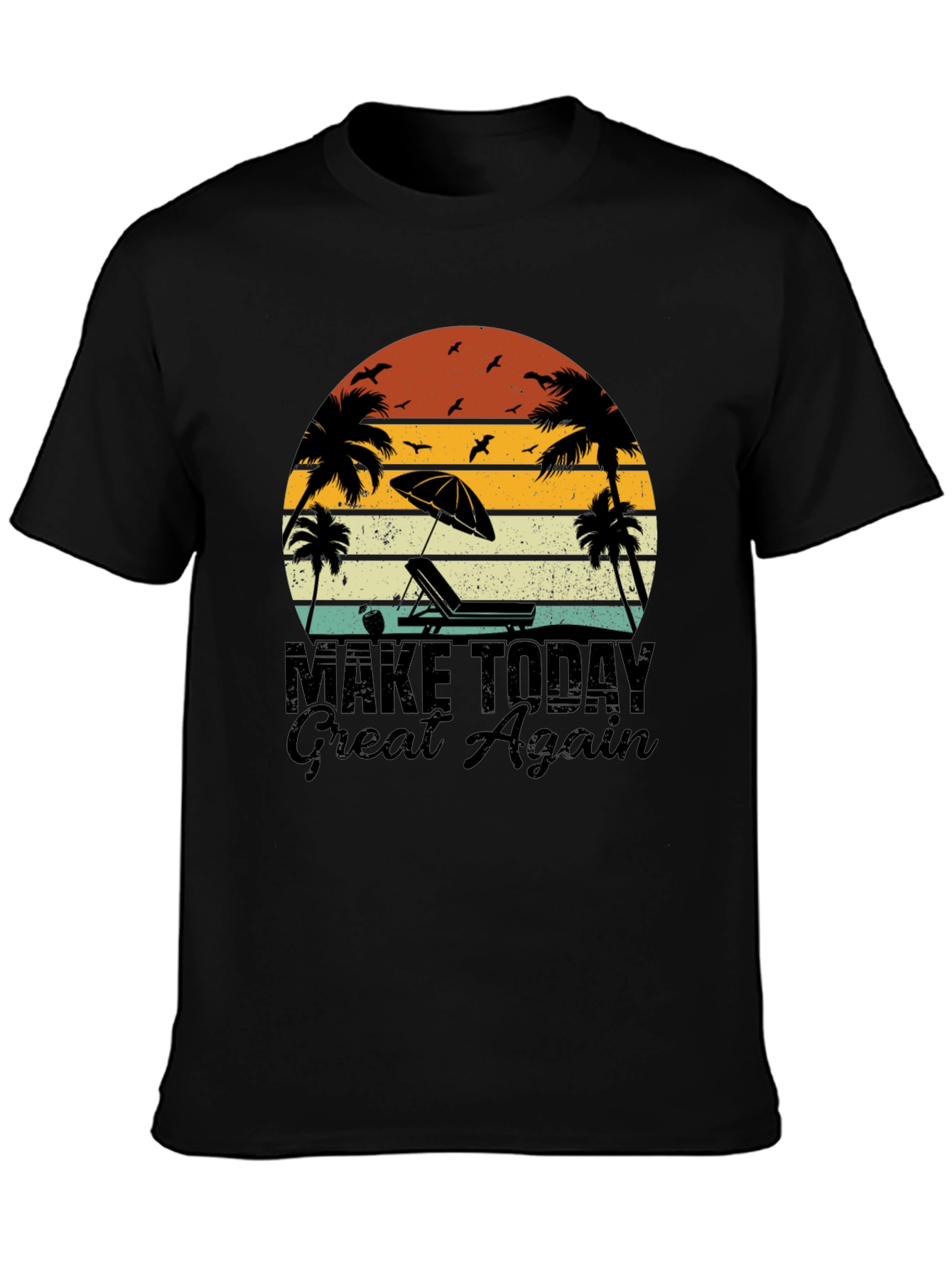 Retro Beach T-Shirt - Make Today Great Again