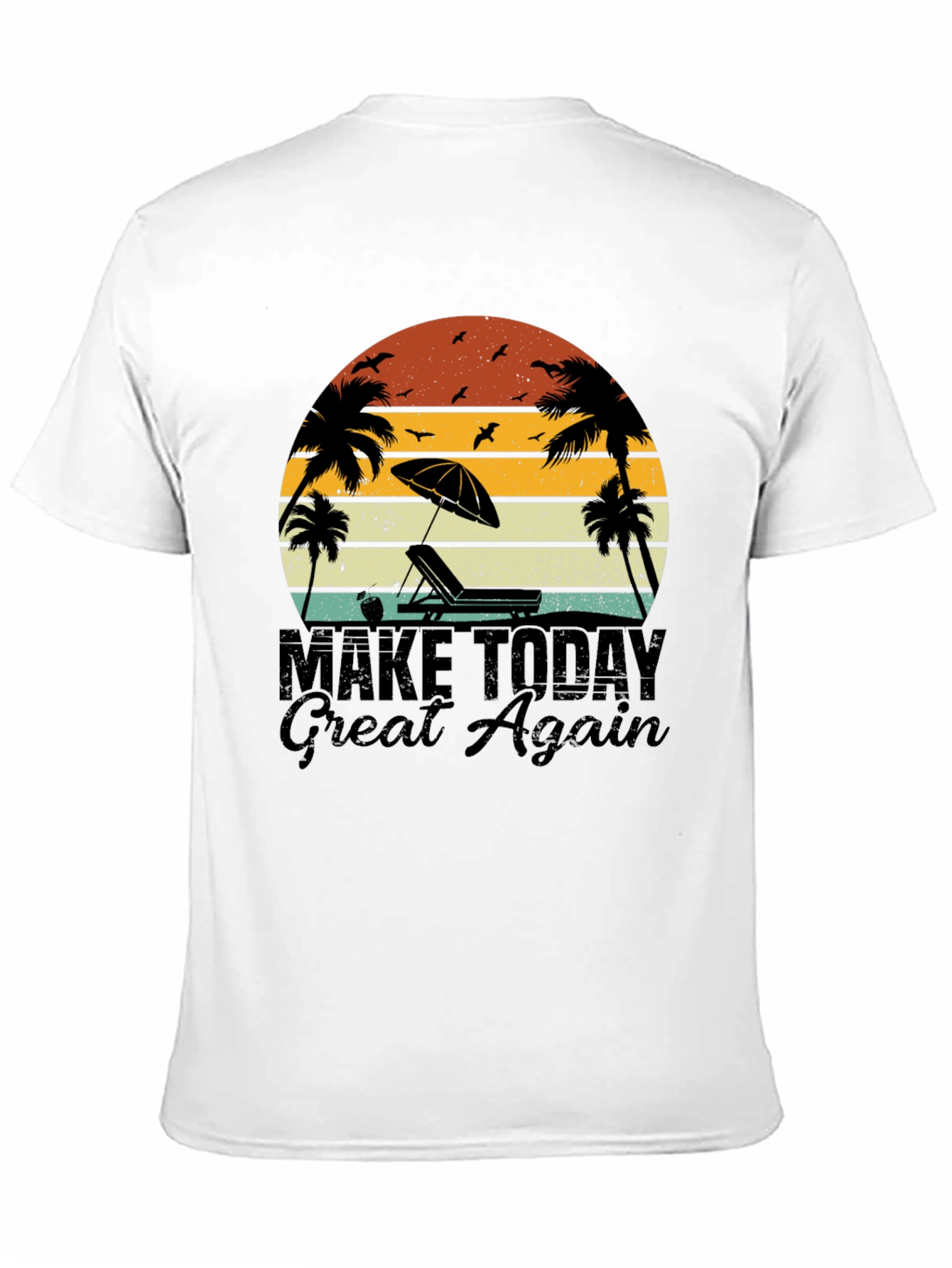Retro Beach T-Shirt - Make Today Great Again