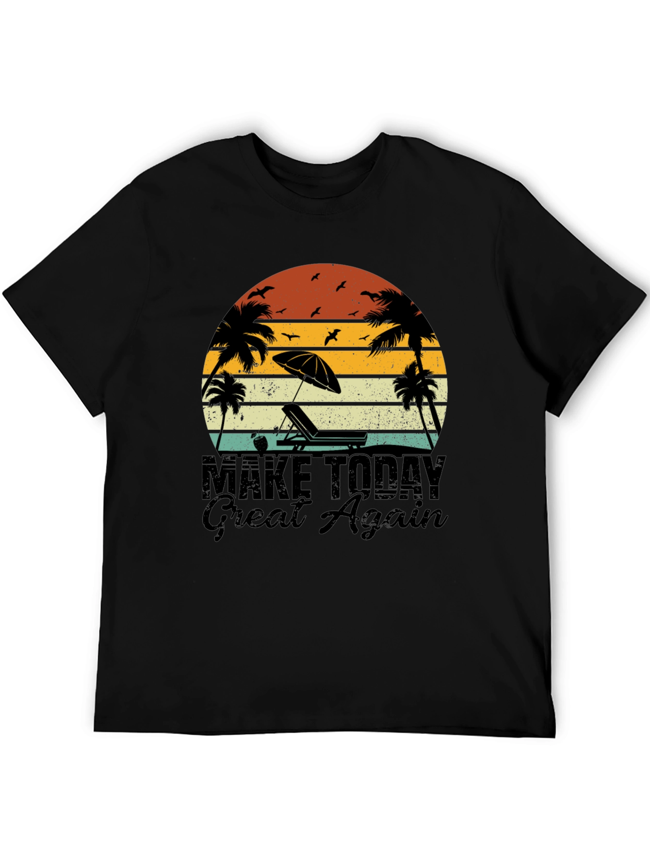 Retro Beach T-Shirt - Make Today Great Again