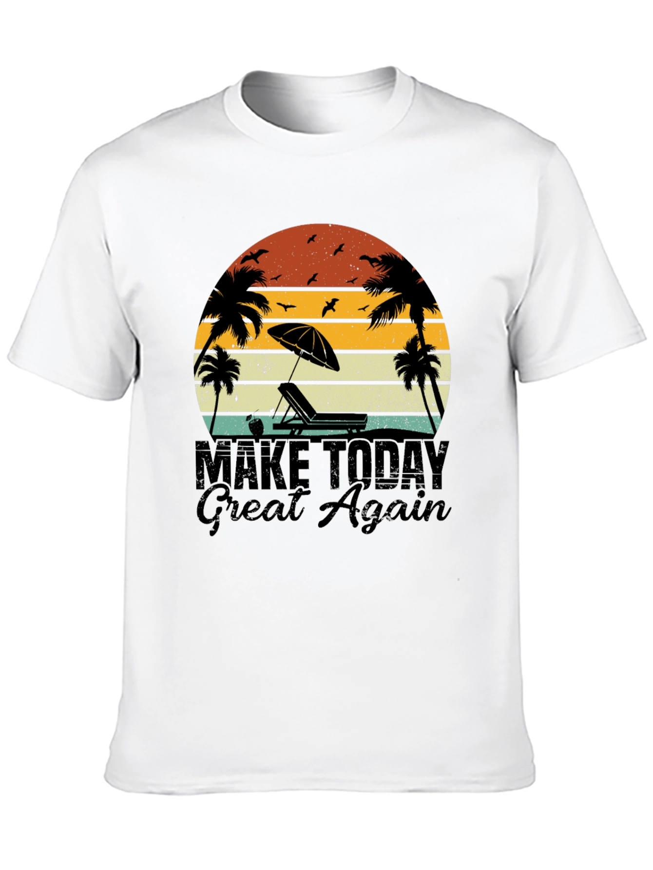 Retro Beach T-Shirt - Make Today Great Again