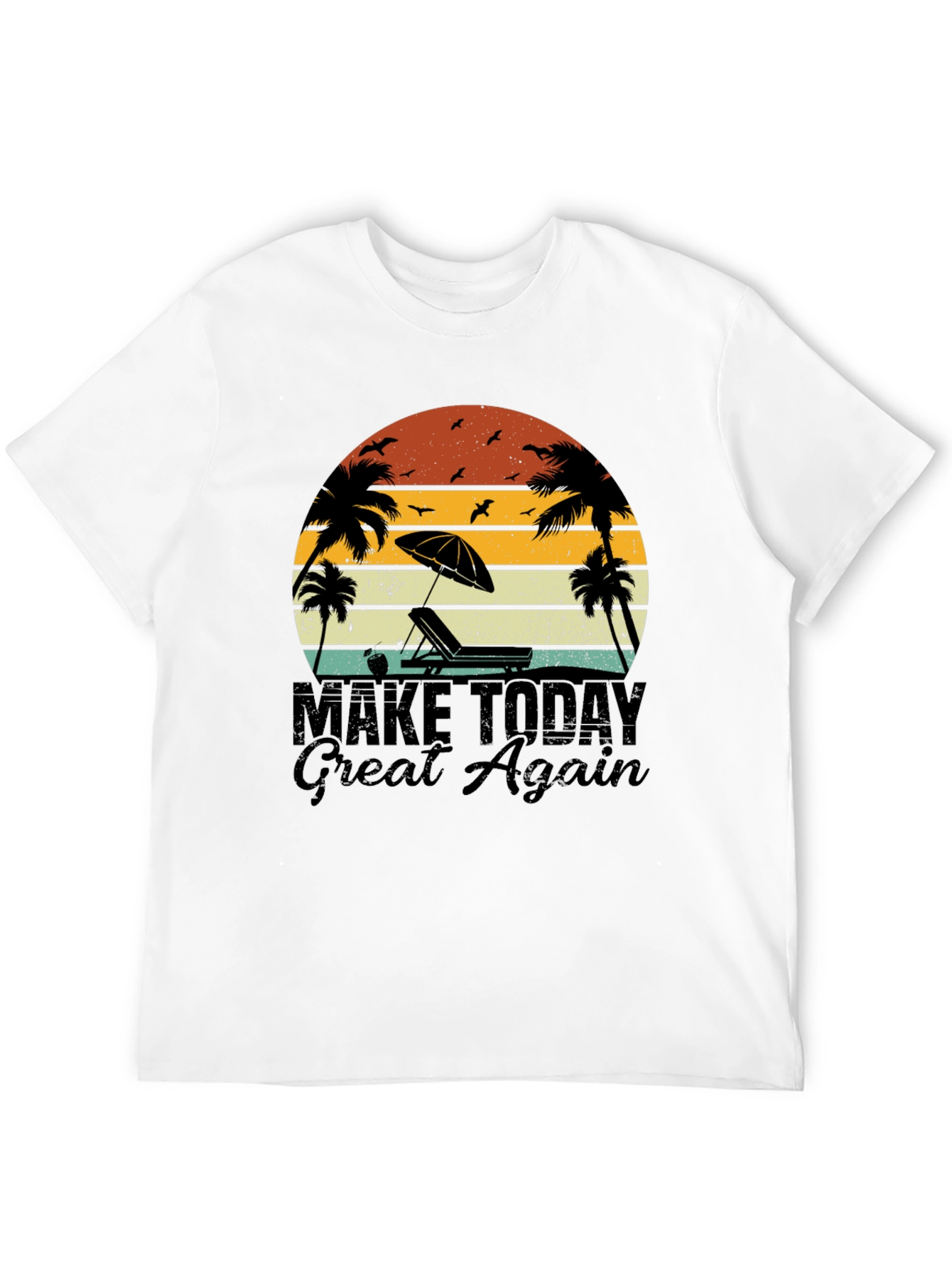 Retro Beach T-Shirt - Make Today Great Again