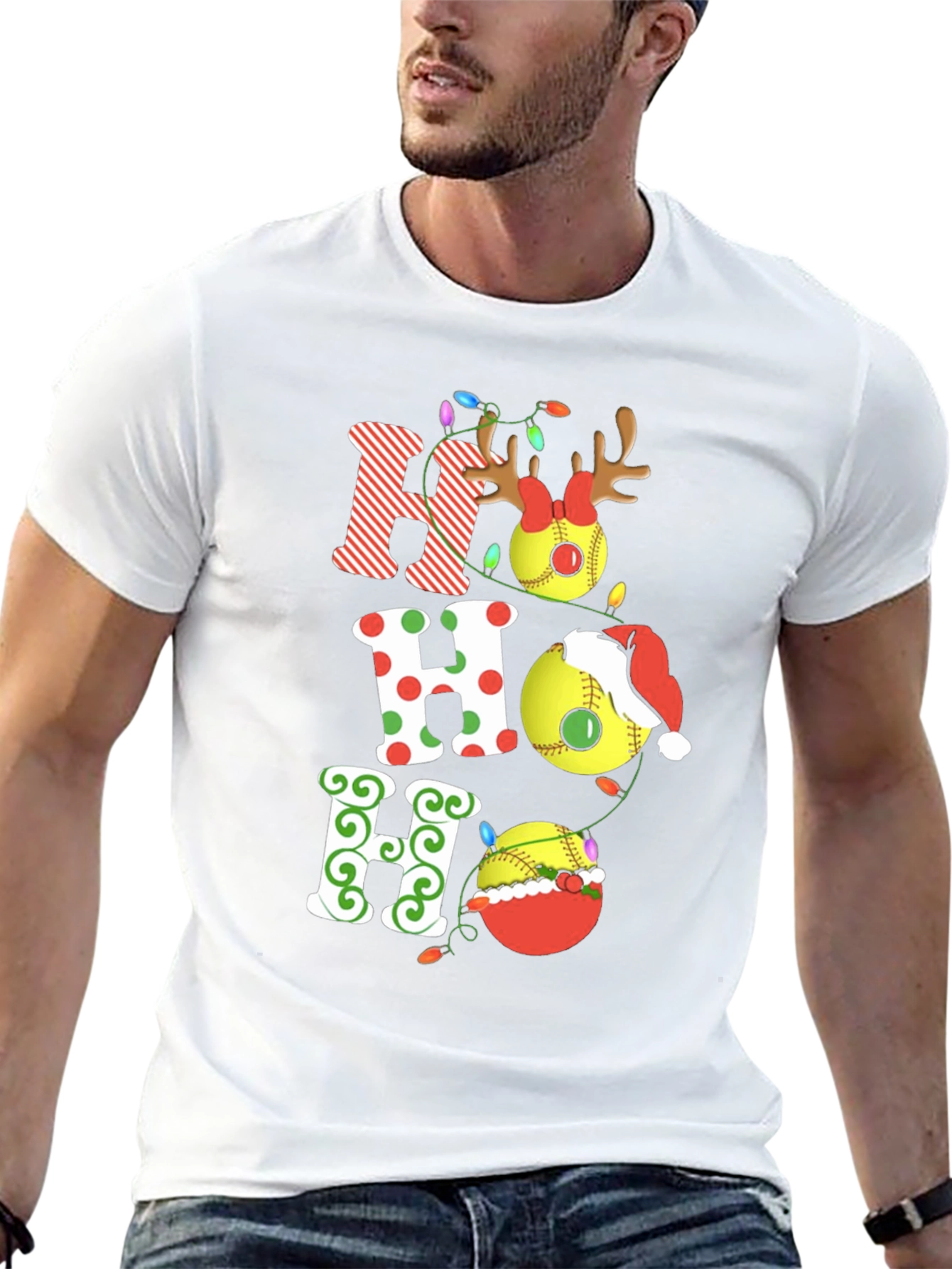 Festive Christmas HO HO HO T-Shirt