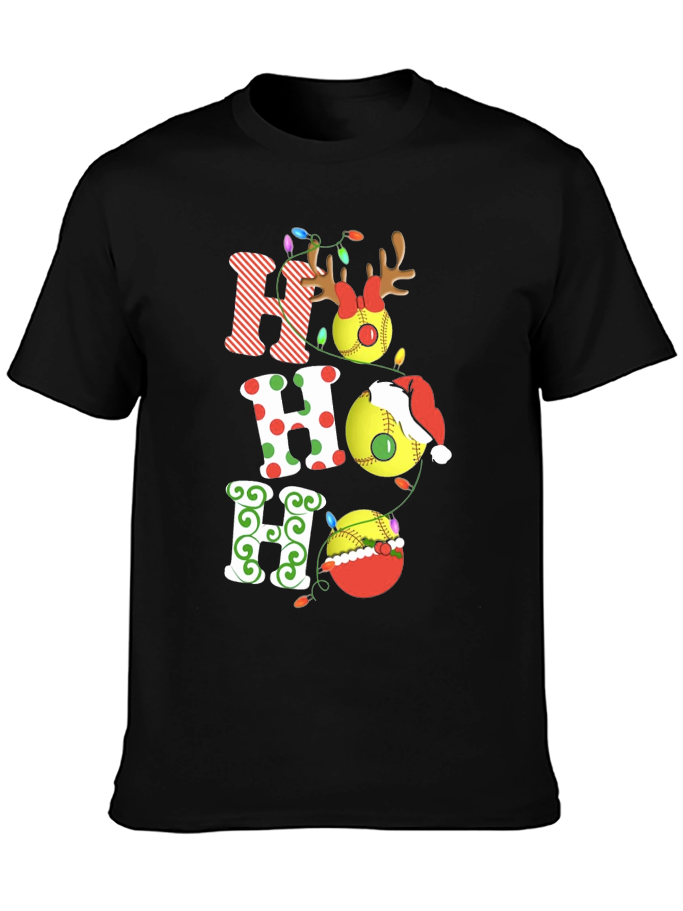 Festive Christmas HO HO HO T-Shirt