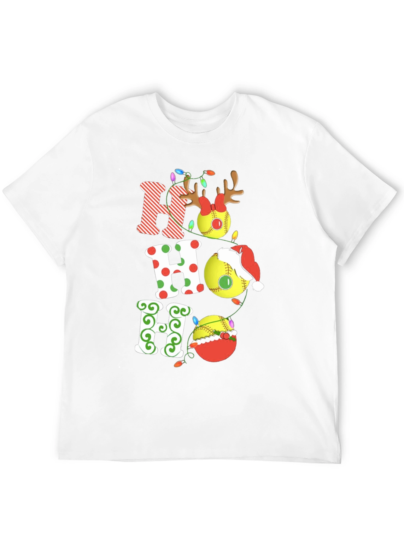 Festive Christmas HO HO HO T-Shirt