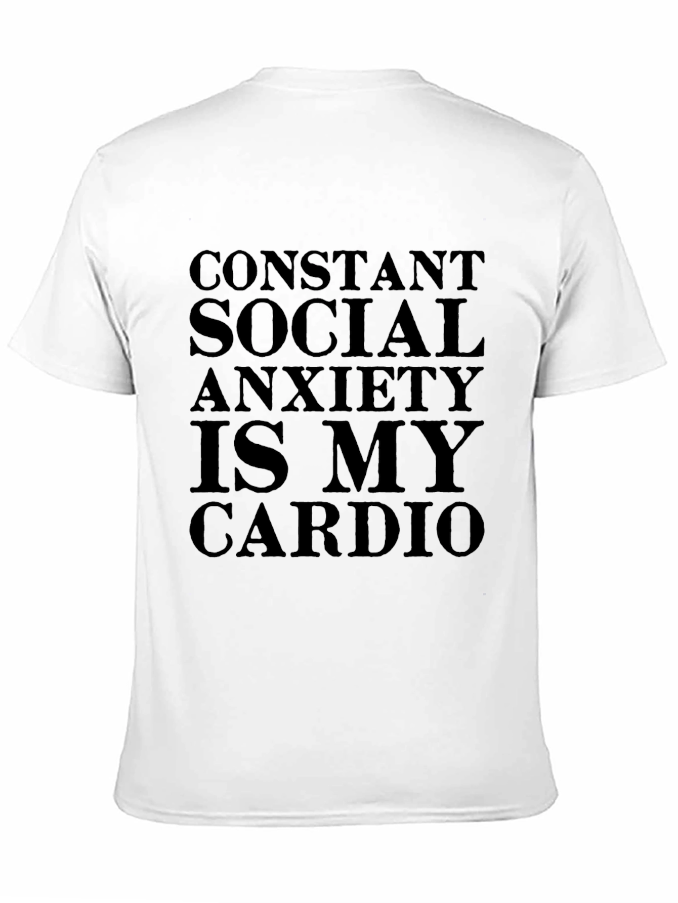 Social Anxiety Cardio Black T-Shirt