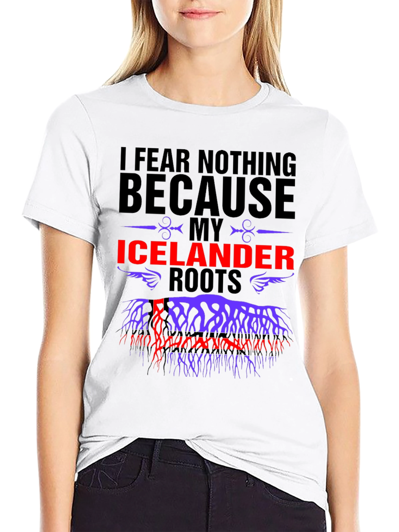 Icelandic Roots T-Shirt - Fear Nothing Design