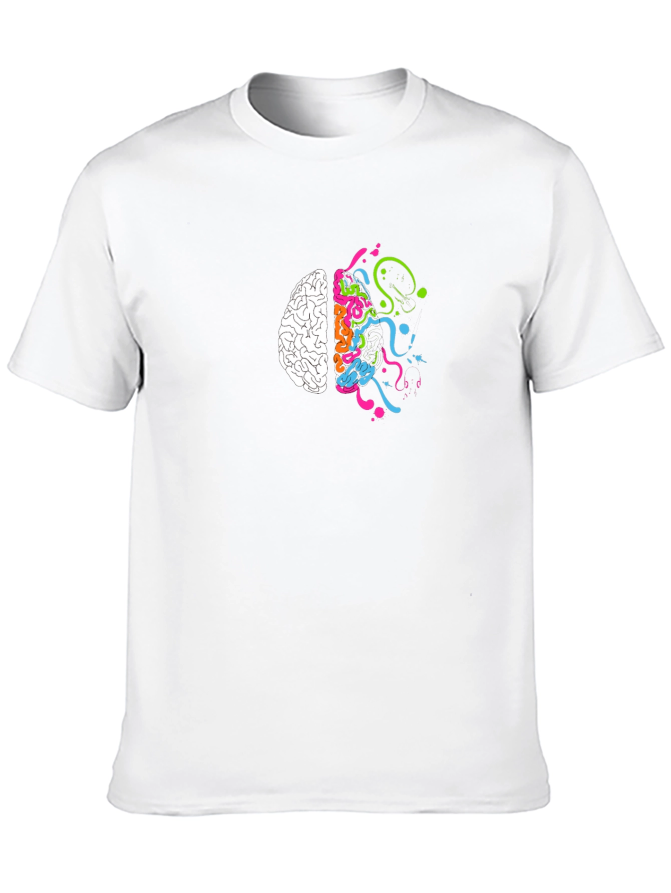 Creative Brain T-Shirt - Black Cotton Tee