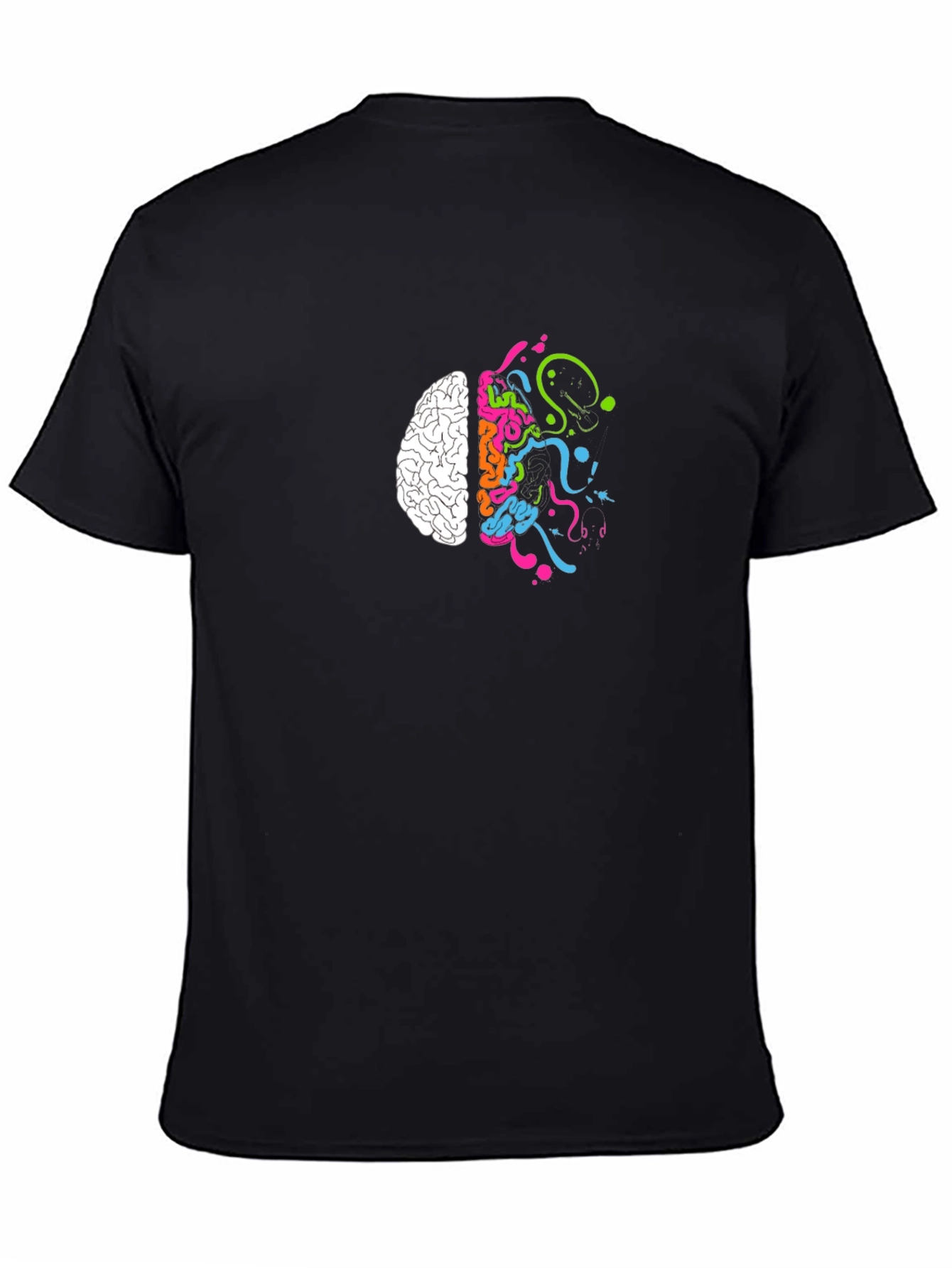 Creative Brain T-Shirt - Black Cotton Tee