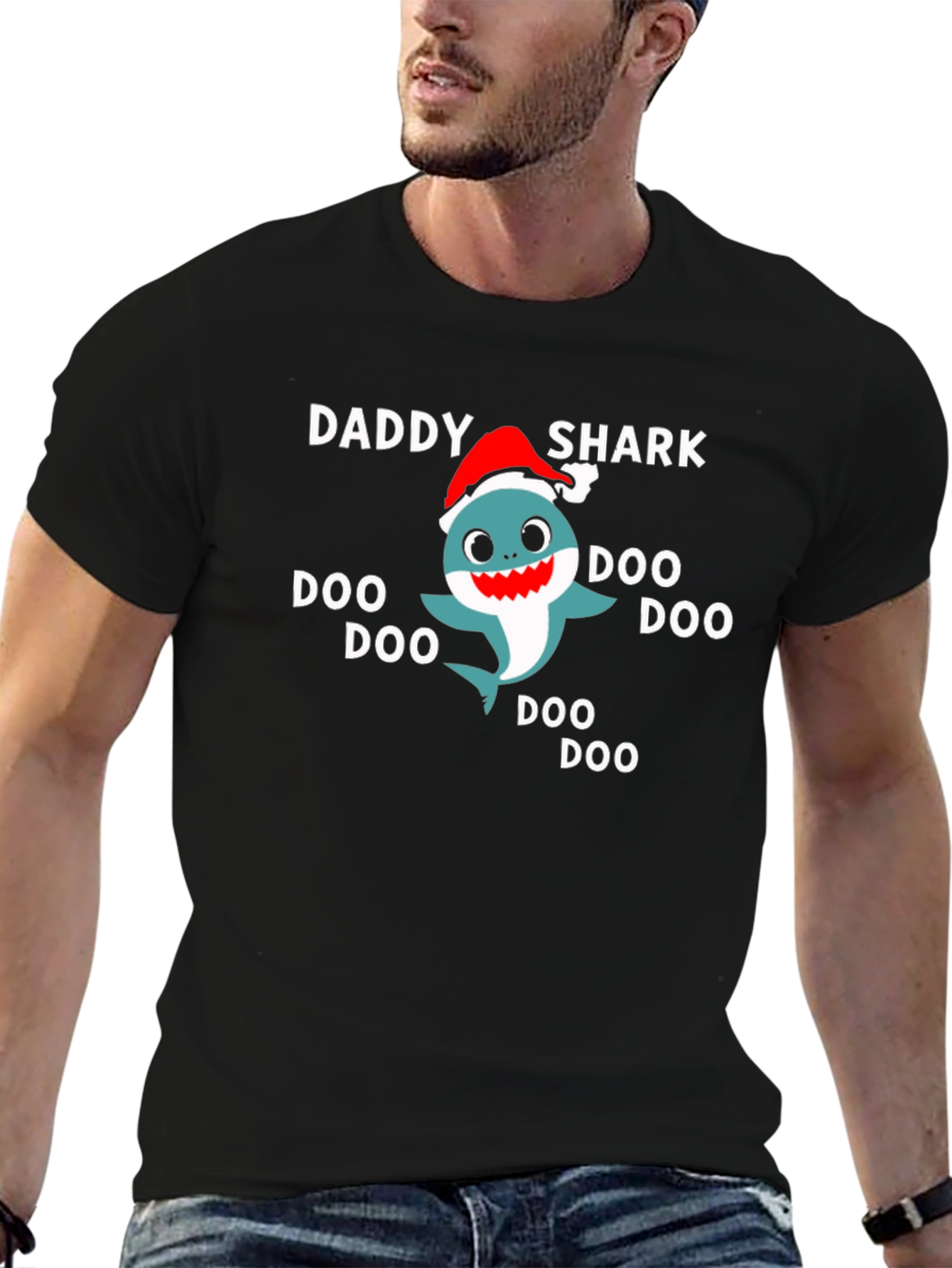 Daddy Shark Christmas T-Shirt