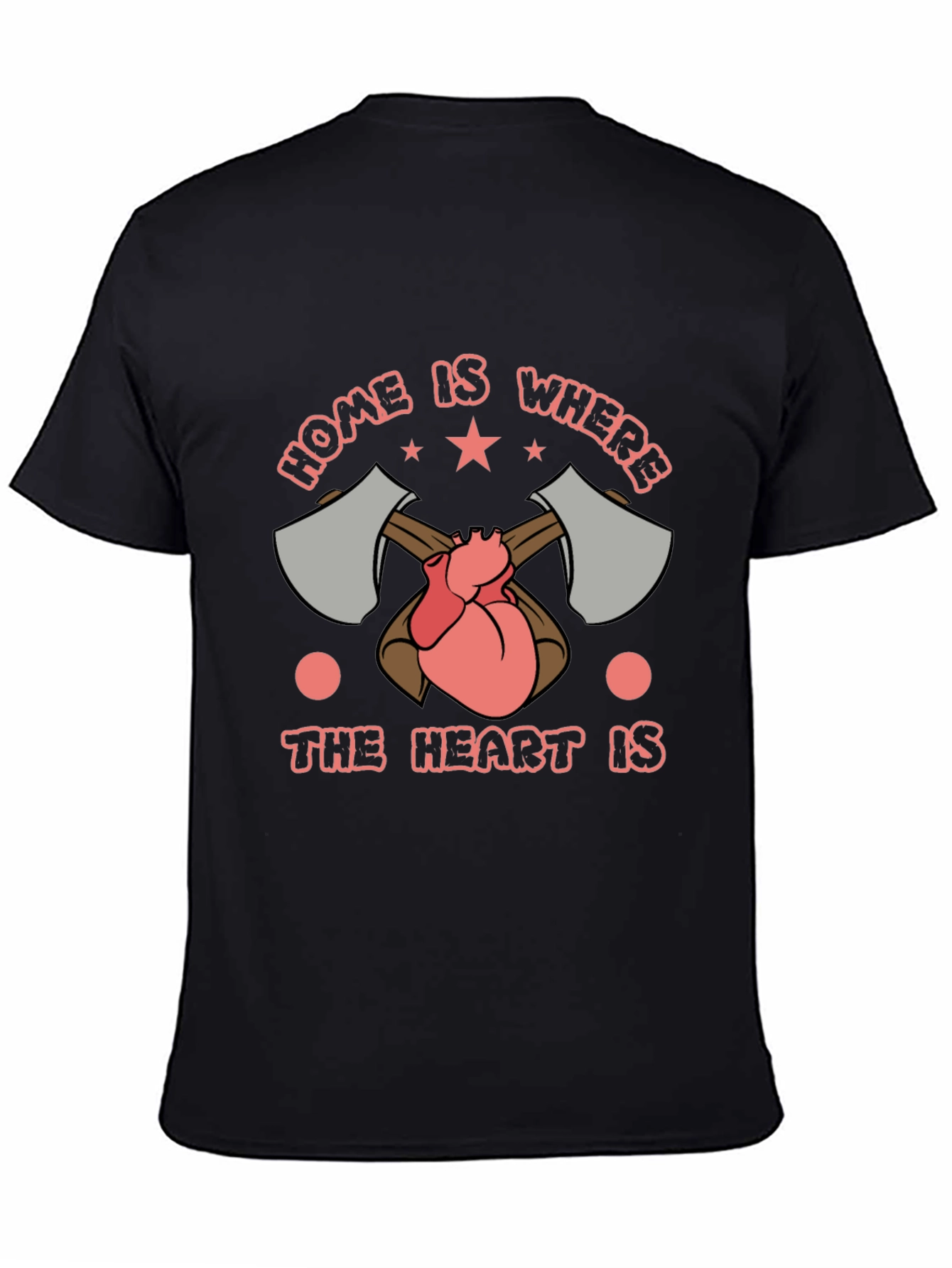 Home is Where the Heart is Lumberjack T-Shirt