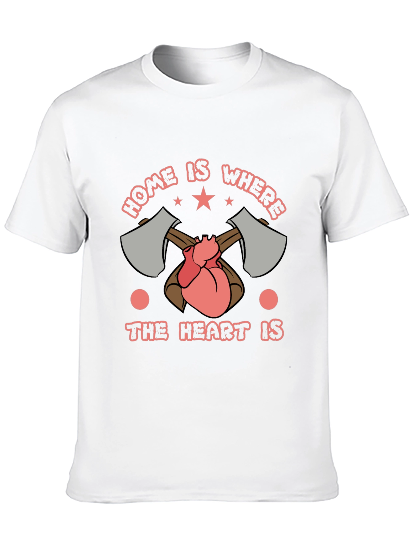 Home is Where the Heart is Lumberjack T-Shirt
