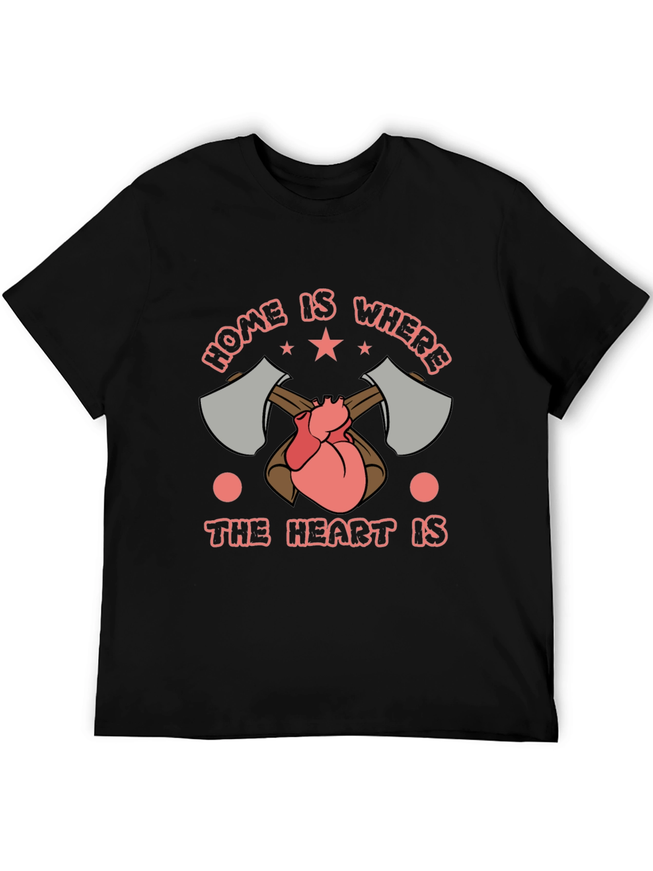 Home is Where the Heart is Lumberjack T-Shirt