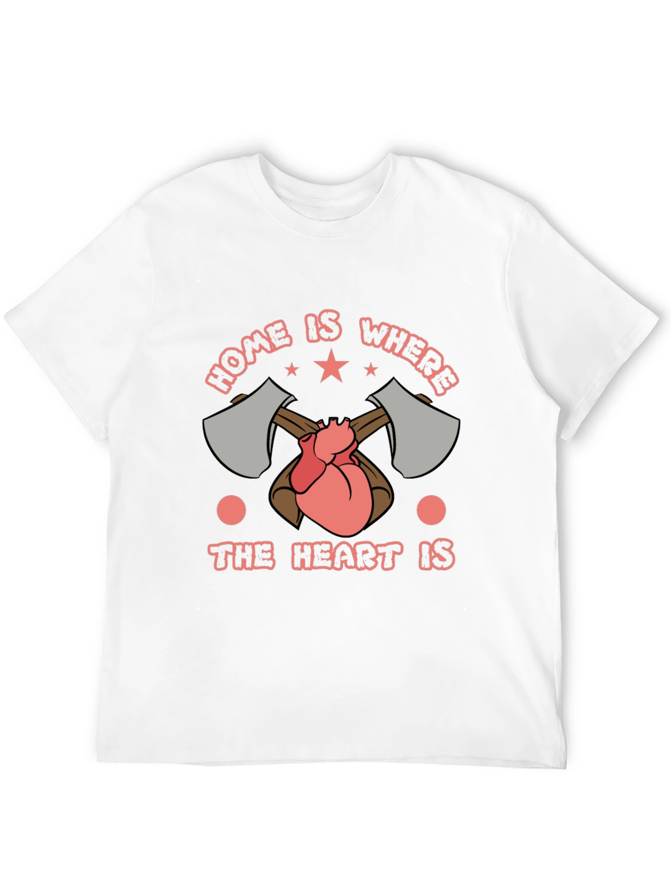 Home is Where the Heart is Lumberjack T-Shirt