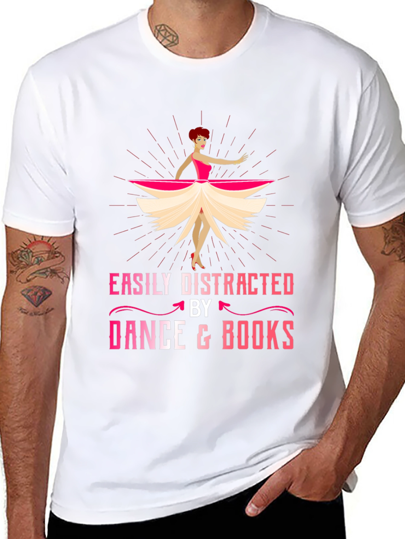 Easily Distracted by Dance and Books T-Shirt