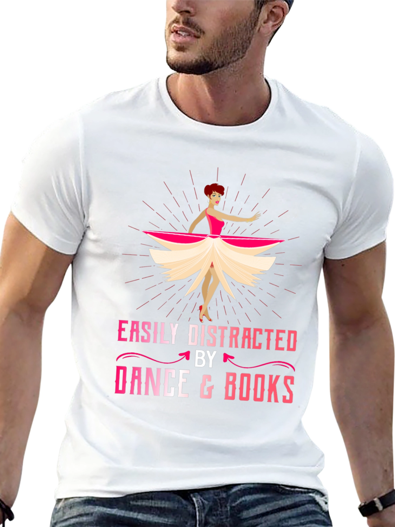 Easily Distracted by Dance and Books T-Shirt