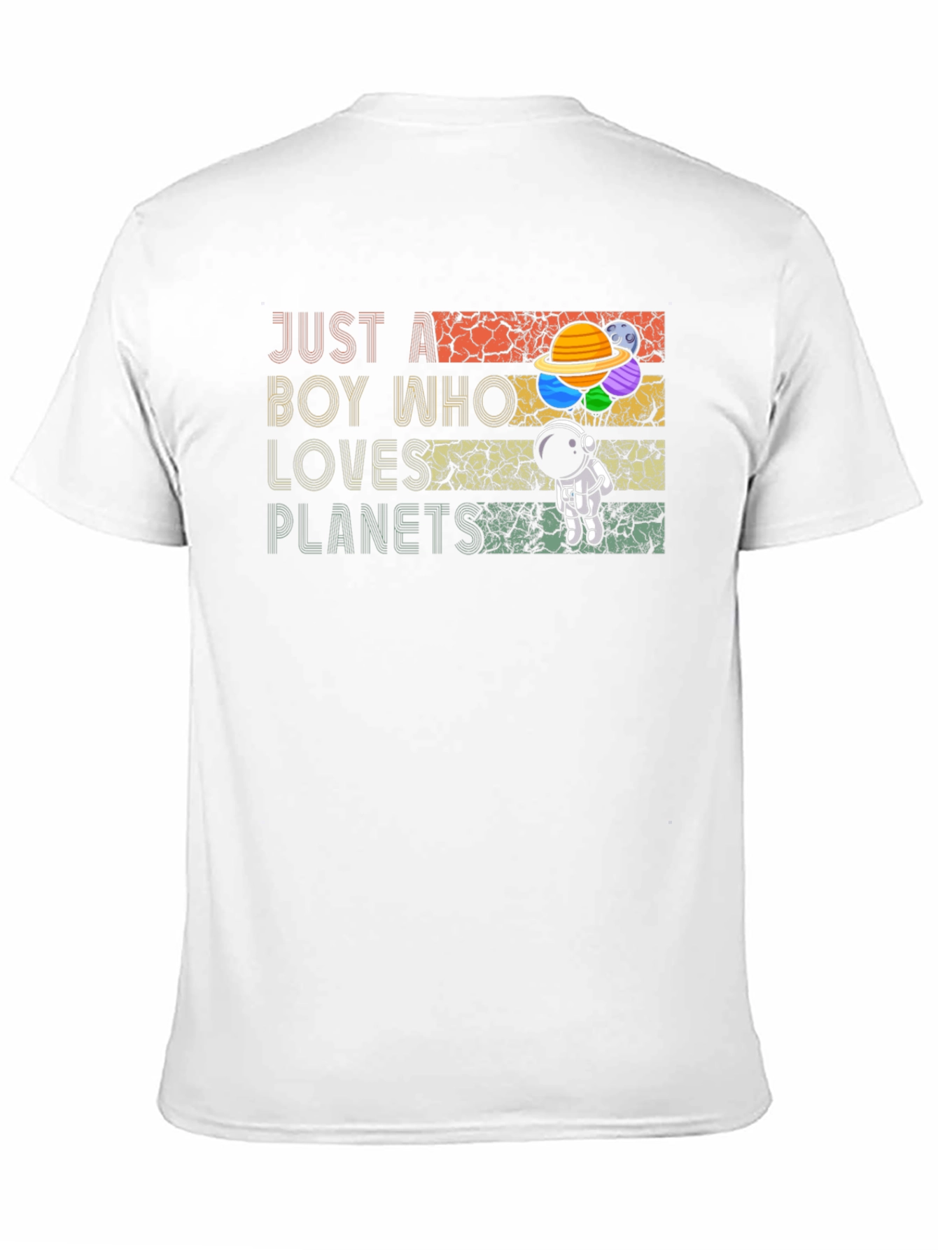 Boy Who Loves Planets T-Shirt - Astronaut Space Tee