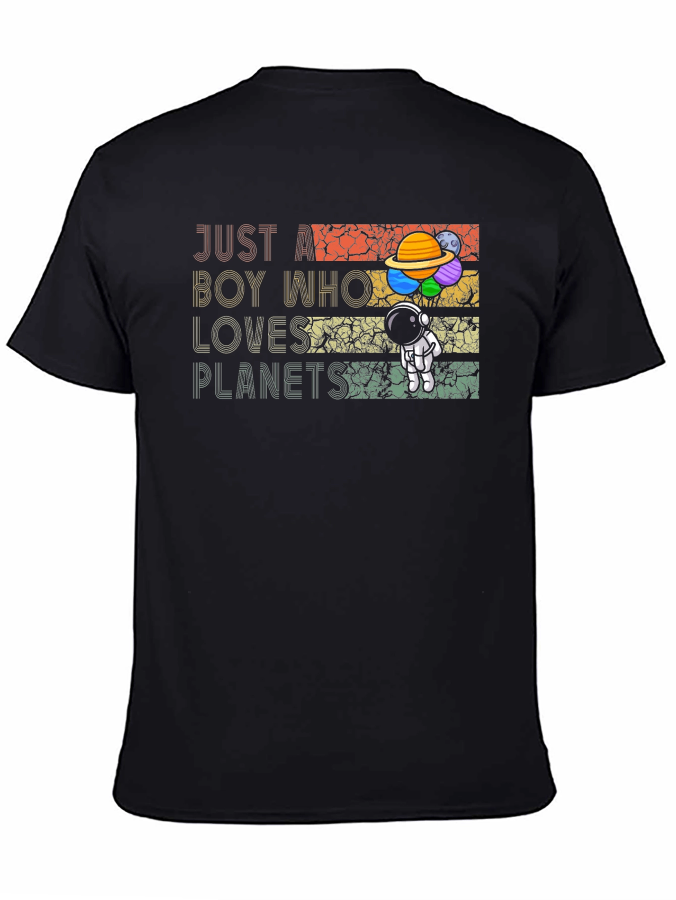 Boy Who Loves Planets T-Shirt - Astronaut Space Tee