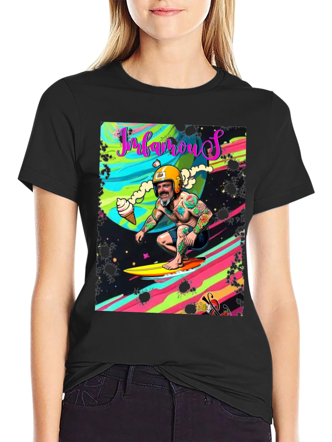 Infamous Surfer Graphic Tee - Retro Style